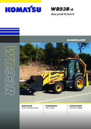 Rypadlo-nakladače Komatsu WB93R-8E0