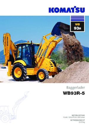 Rypadlo-nakladače Komatsu WB93S-5 