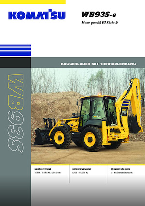 Rypadlo-nakladače Komatsu WB93S-8