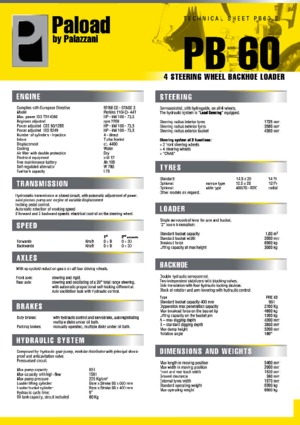 Rypadlo-nakladače Palazzani PB 60