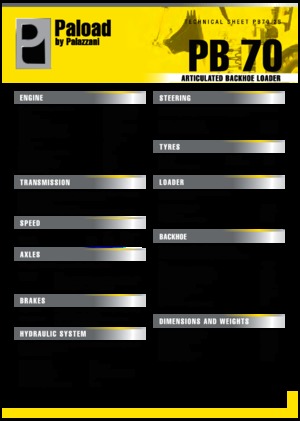Rypadlo-nakladače Palazzani PB 70