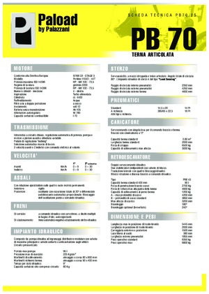 Rypadlo-nakladače Palazzani PB 70