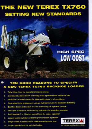 Rypadlo-nakladače Terex TX 760