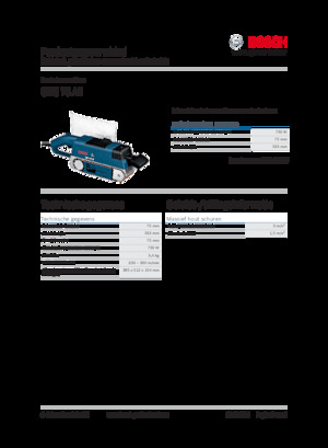 Pásové brusky Bosch GBS 75 AE