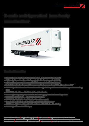 Skříňové návěsy Schwarzmüller 3-axle refrigerated box-body semitrailer