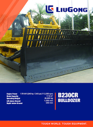 Pásové buldozery Liugong B230CR