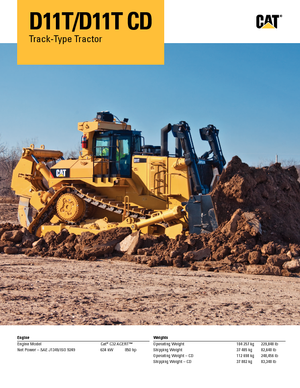 Pásové buldozery Caterpillar D11T