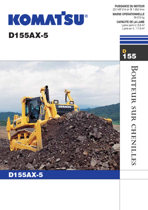 Pásové buldozery Komatsu D155AX-5