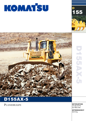 Pásové buldozery Komatsu D155AX-5B