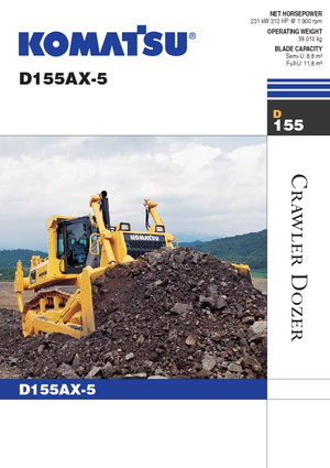 Pásové buldozery Komatsu D155AX-5