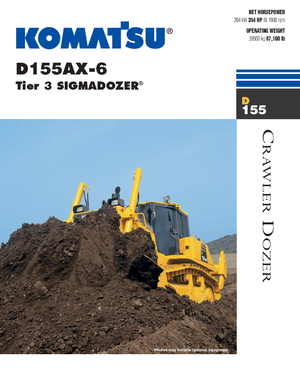 Pásové buldozery Komatsu D155AX-6