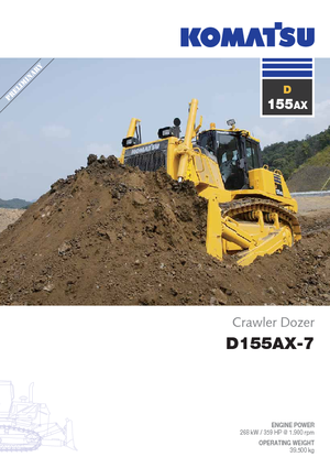 Pásové buldozery Komatsu D155AX-7