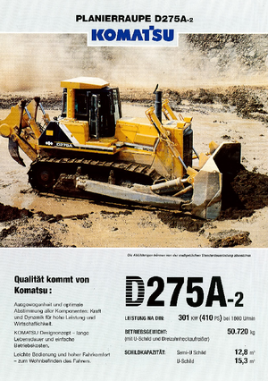Pásové buldozery Komatsu D275A-2