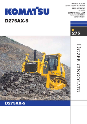 Pásové buldozery Komatsu D275AX-5E0