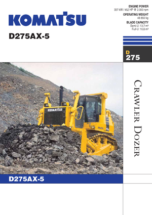 Pásové buldozery Komatsu D275AX-5E0