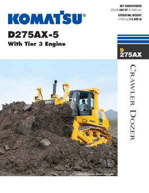 Pásové buldozery Komatsu D275AX-5E0