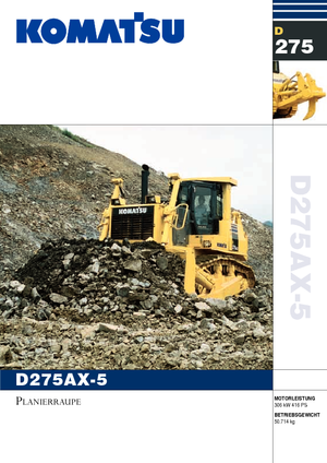 Pásové buldozery Komatsu D275AX-5