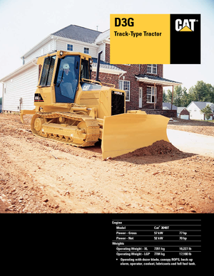 Pásové buldozery Caterpillar D3G XL
