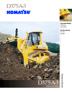 Pásové buldozery Komatsu D375A-3