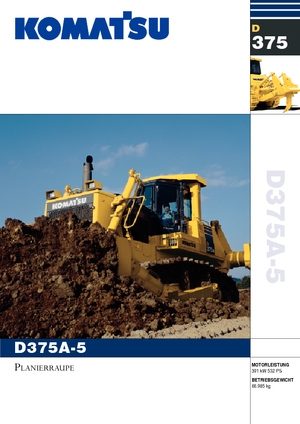Pásové buldozery Komatsu D375A-5