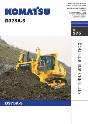 Pásové buldozery Komatsu D375A-5
