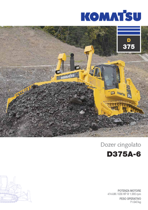 Pásové buldozery Komatsu D375A-6