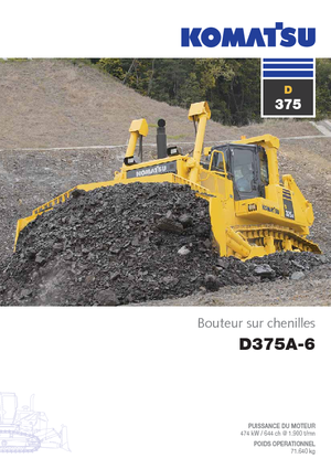 Pásové buldozery Komatsu D375A-6