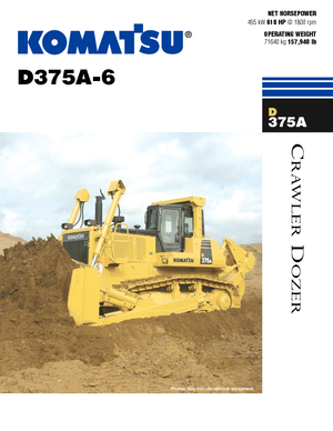 Pásové buldozery Komatsu D375A-6