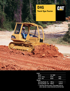 Pásové buldozery Caterpillar D 4 G