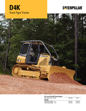 Pásové buldozery Caterpillar D4K M