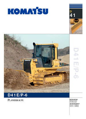 Pásové buldozery Komatsu D41E-6C