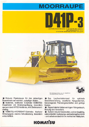 Pásové buldozery Komatsu D41P-3
