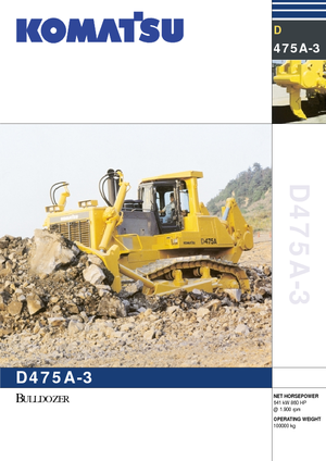 Pásové buldozery Komatsu D475A-3