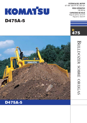 Pásové buldozery Komatsu D475A-5