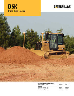 Pásové buldozery Caterpillar D5K XL