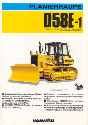 Pásové buldozery Komatsu D58E-1P