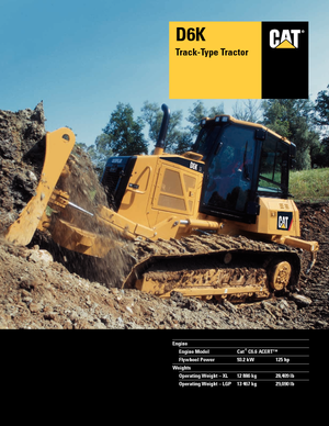 Pásové buldozery Caterpillar D6K LGP