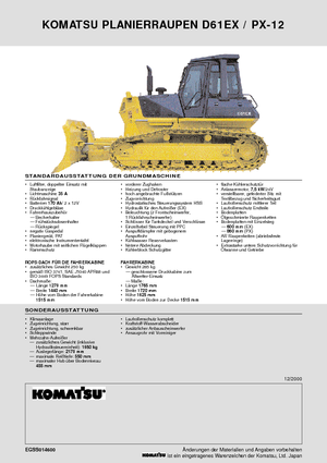 Pásové buldozery Komatsu D61PX-12