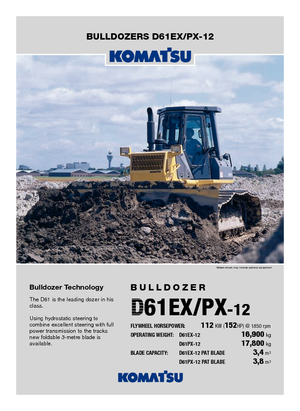 Pásové buldozery Komatsu D61PX-12