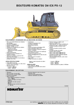 Pásové buldozery Komatsu D61EX-12