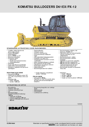 Pásové buldozery Komatsu D61PX-12