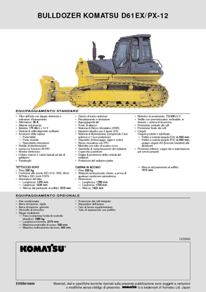 Pásové buldozery Komatsu D61PX-12
