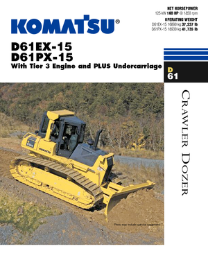 Pásové buldozery Komatsu D61PX-15E0
