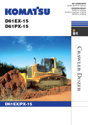 Pásové buldozery Komatsu D61EX-15