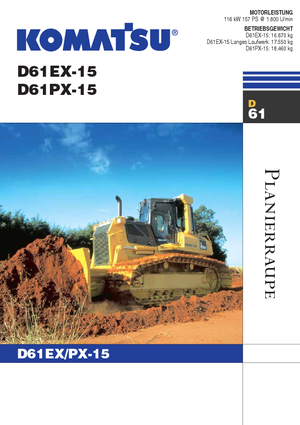 Pásové buldozery Komatsu D61EX-15