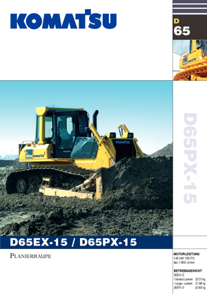 Pásové buldozery Komatsu D65EX-15