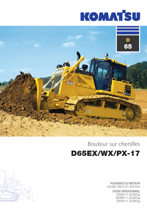 Pásové buldozery Komatsu D65WX-17