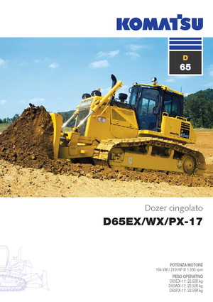 Pásové buldozery Komatsu D65WX-17