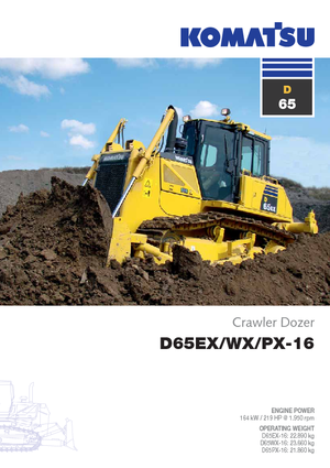 Pásové buldozery Komatsu D65PX-16