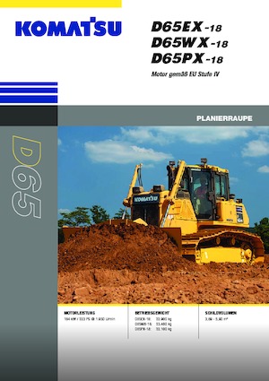 Pásové buldozery Komatsu D65WX-18E0